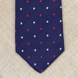 Brooks Brothers mini stars patriotic silk neck tie
